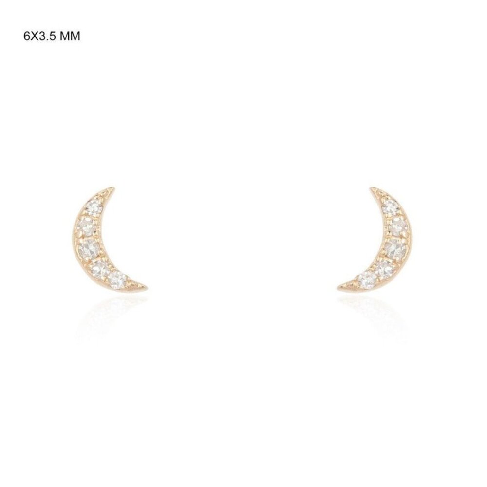Ruby Diamond 14K (or 18k upon request) Yellow Gold Stud Earrings
